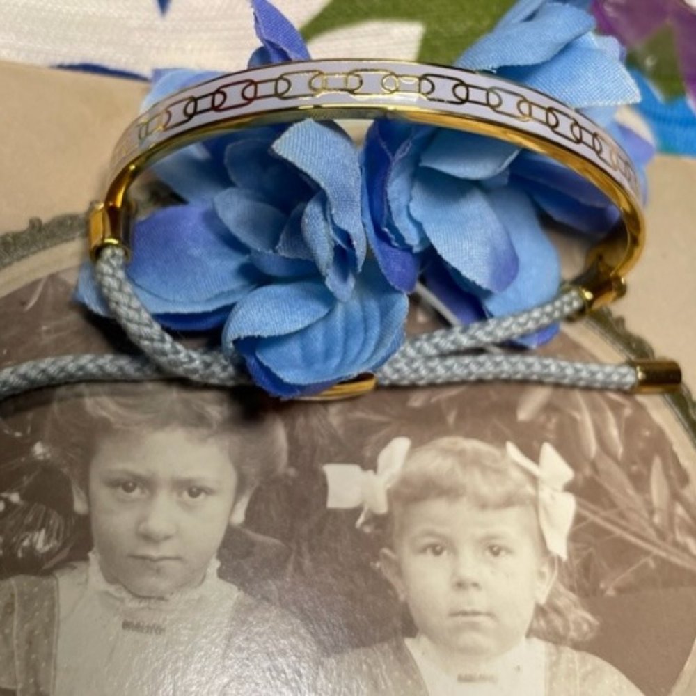 "Skinny" Adjustable Halcyon Days 18kt Gold Friendship Bracelet